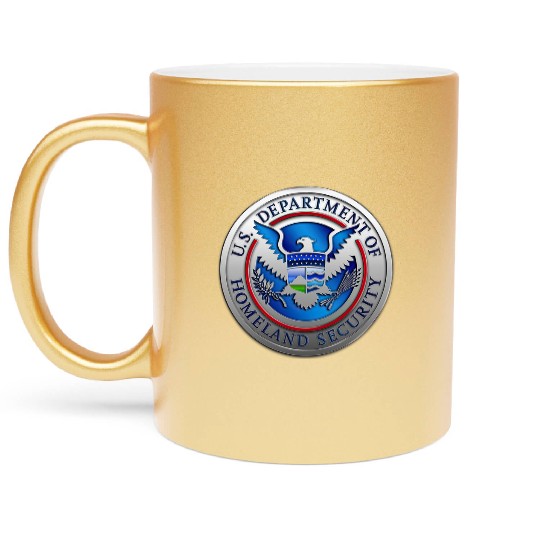 Department of Homeland Security (DHS) Metallic Mugs