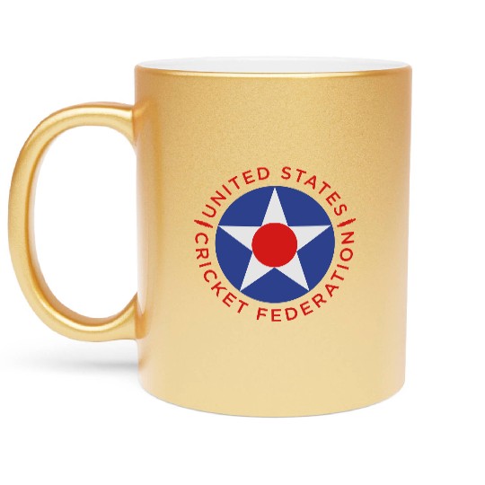US Cricket Roundel 4 Metallic Mugs