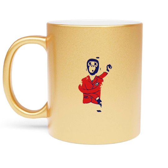 Drunk Monkey Metallic Mugs