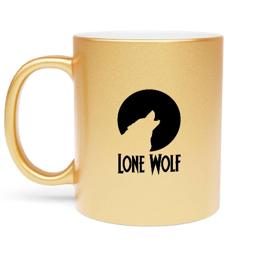 Lone Wolf Metallic Mugs