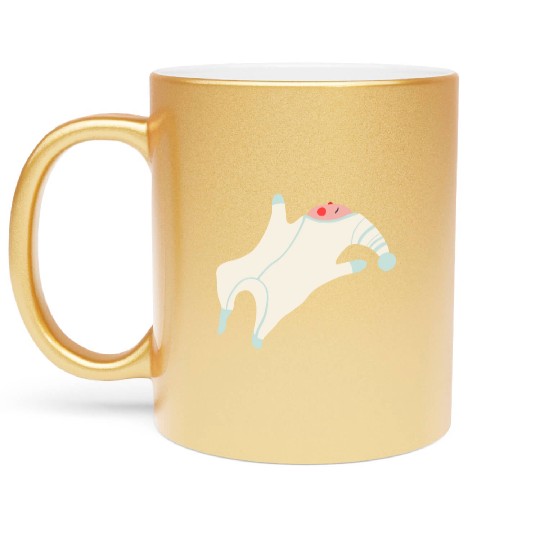 Sleeping Baby Metallic Mugs