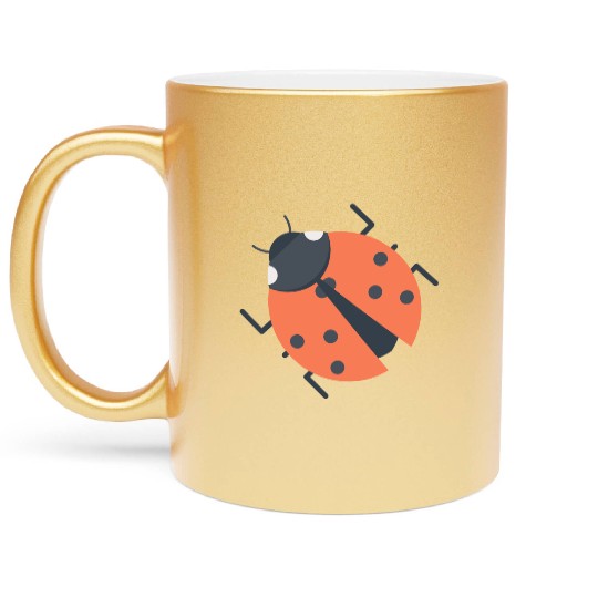 Ladybug Metallic Mugs