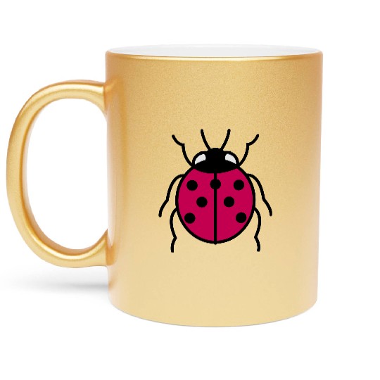 Ladybug Metallic Mugs