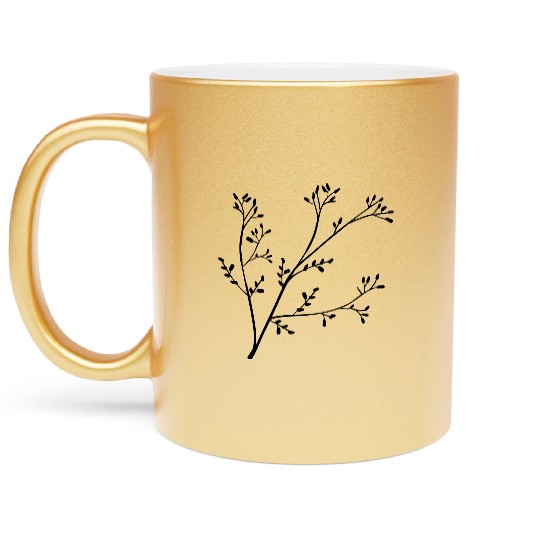 grass plant Metallic Mugs