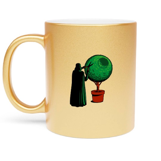 Funny Star Wars Darth Vader Gardener Metallic Mugs