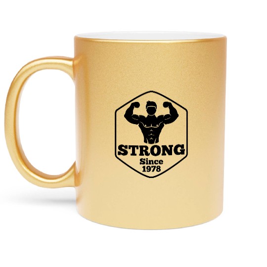 gym logo Metallic Mugs