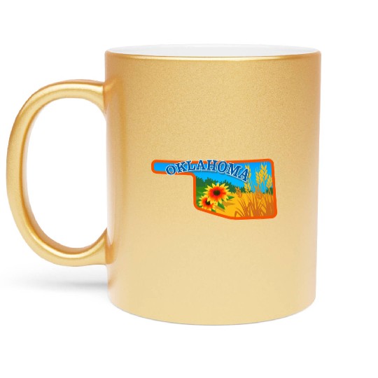 Oklahoma Metallic Mugs