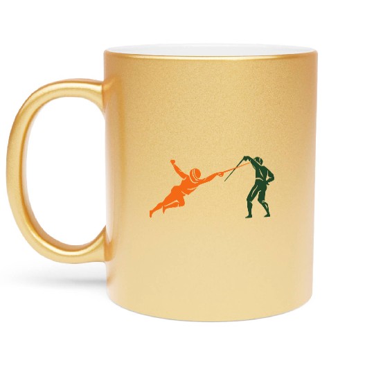 fencing Metallic Mugs