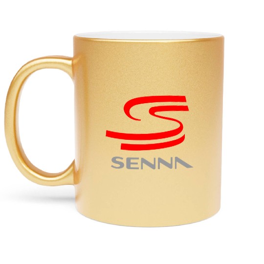 ayrton senna Metallic Mugs