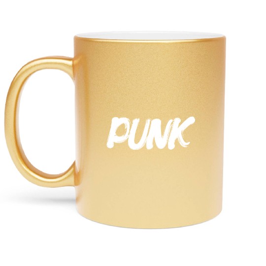 punk rock Metallic Mugs