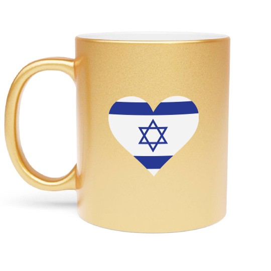 A Heart For Israel Metallic Mugs