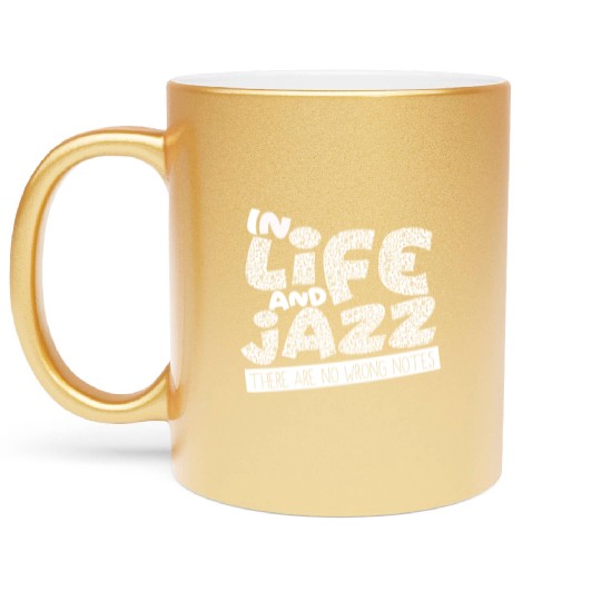Jazz - Trumpet - Saxophone - Music - I love Jazz Metallic Mugs
