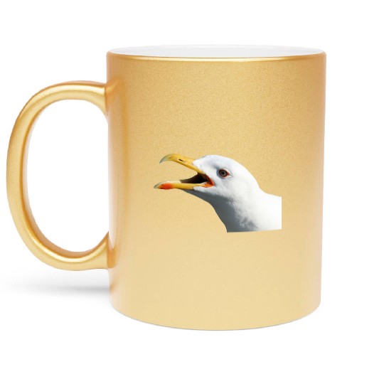 seagull gull moewe1 Metallic Mugs