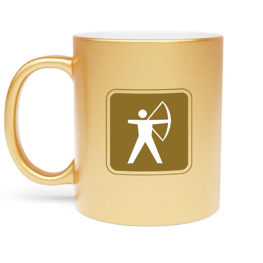 archery arrow bow crossbow target sports54 Metallic Mugs