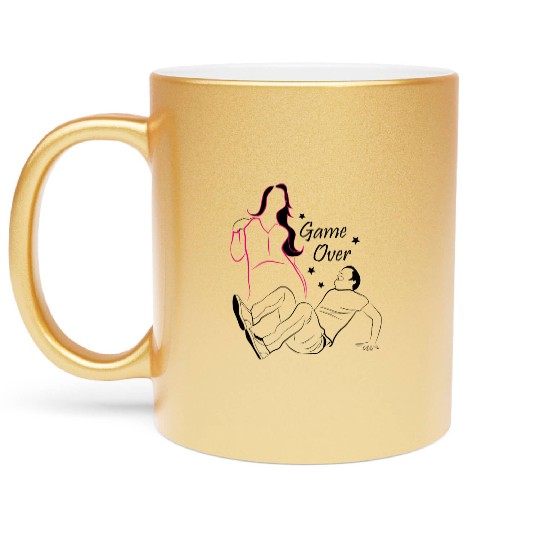 Marriage - Game Over Metallic Mugs