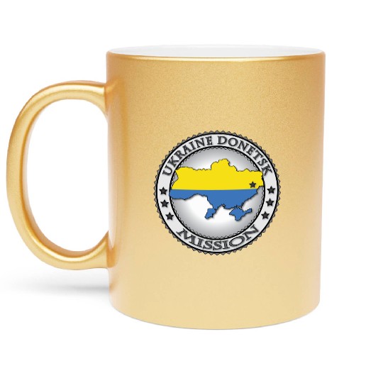 Ukraine Donetsk Mission Metallic Mugs