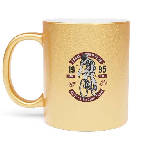 Bicycle Racing Team Metallic Mugs
