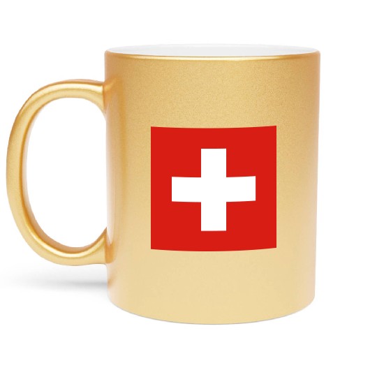 flag switzerland Metallic Mugs