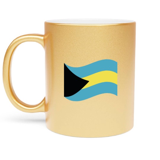 flag bahamas Metallic Mugs