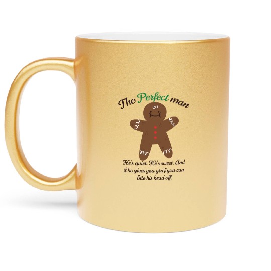Gingerbread: The Perfect man Metallic Mugs