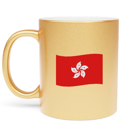 flag hong kong Metallic Mugs