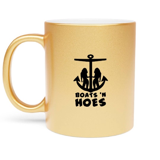 Boats N Hoes Boating Step Brothers Will Ferrell Metallic Mugs