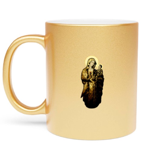 Our Virgin Mother (and Son) Metallic Mugs