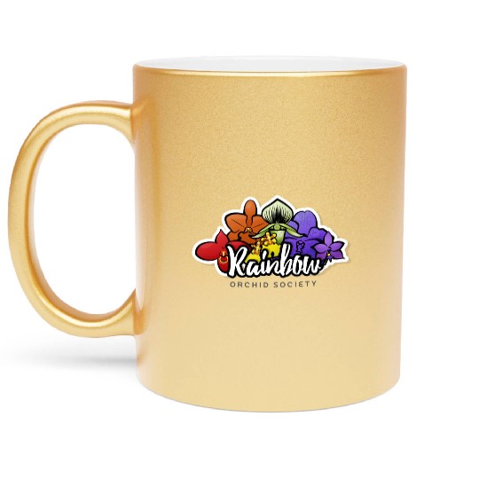 Rainbow Orchid Society Metallic Mugs