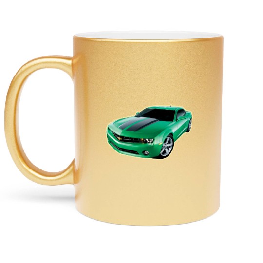 GREEN CHEVY CAMARO Metallic Mugs