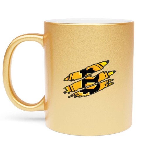 BITCOIN BEAST Metallic Mugs