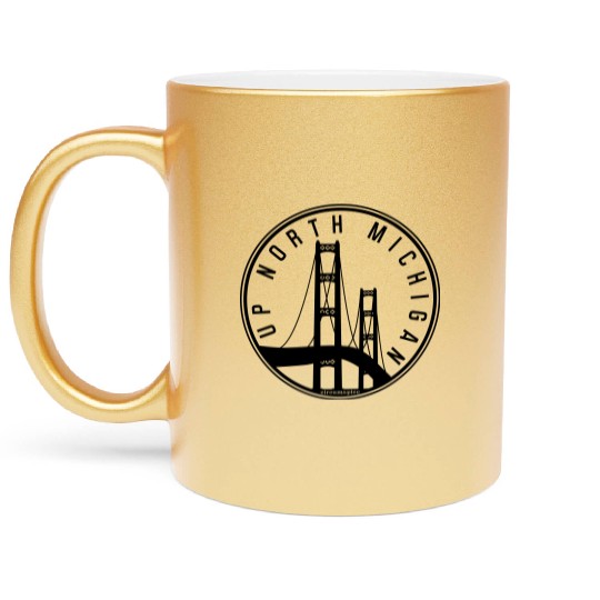 UP-NORTH-MICHIGAN Metallic Mugs