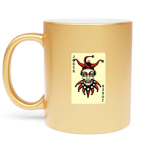 Joker Card Metallic Mugs