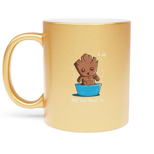 Get Your Groot On Metallic Mugs