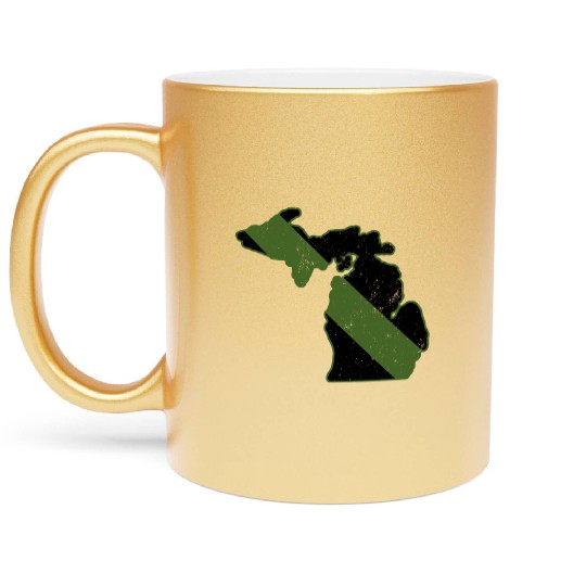 Game Warden CBP Michigan Border Patrol Park Ranger Metallic Mugs