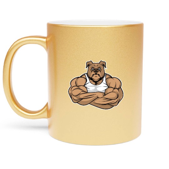 Dog Canine Pet Bulldog Pitbull Doberman Pug Gift I Metallic Mugs