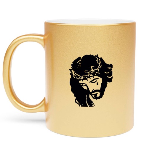 JESUS CROWN OF THORNS Metallic Mugs