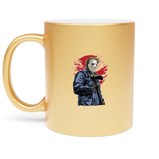 Serial Killer in Town Metallic Mugs