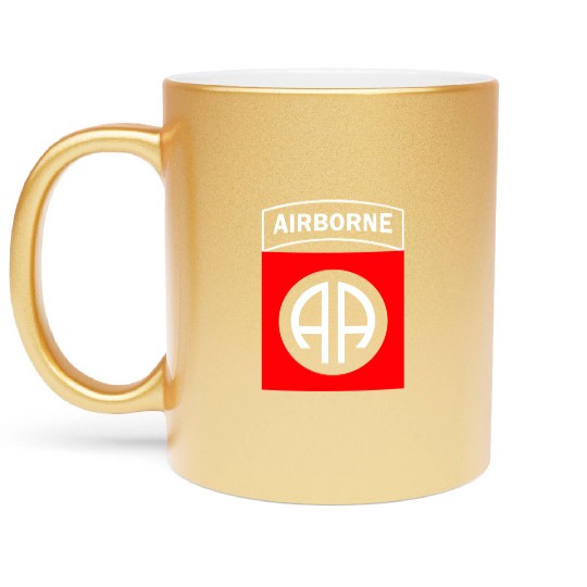 82ND AIRBORNE us army airborne ranger Metallic Mugs