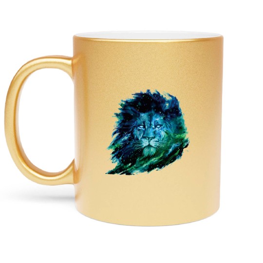 Lion heart Metallic Mugs