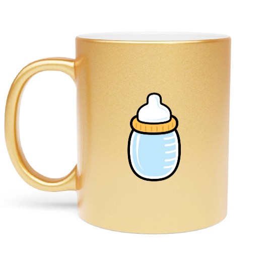 Baby bottle - gift ideas Metallic Mugs