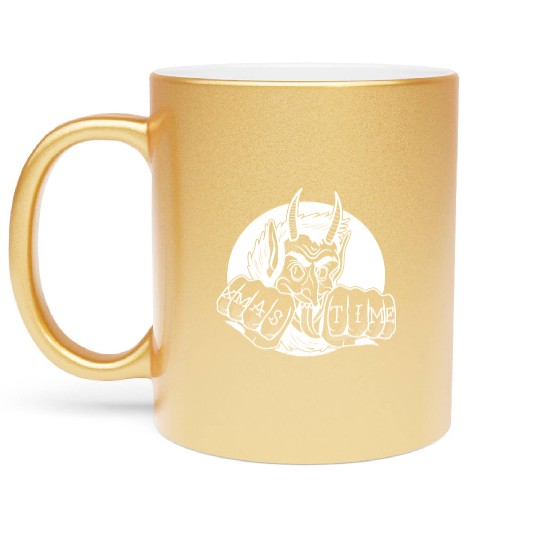 Christmas Krampus Metallic Mugs