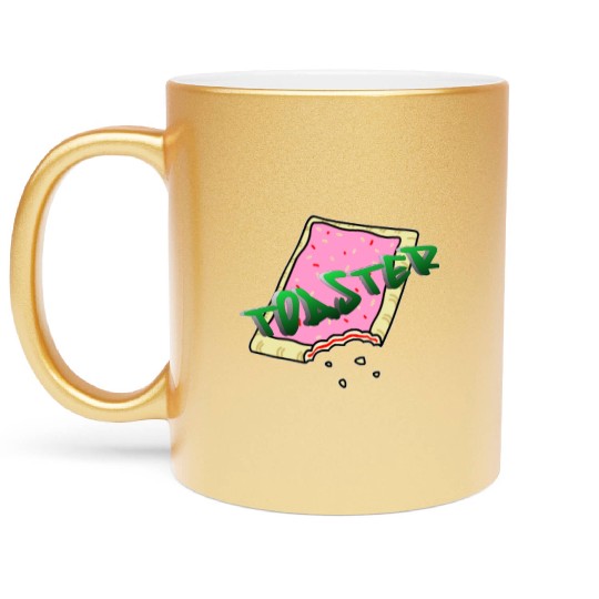 Toaster's Midnight Snack Metallic Mugs