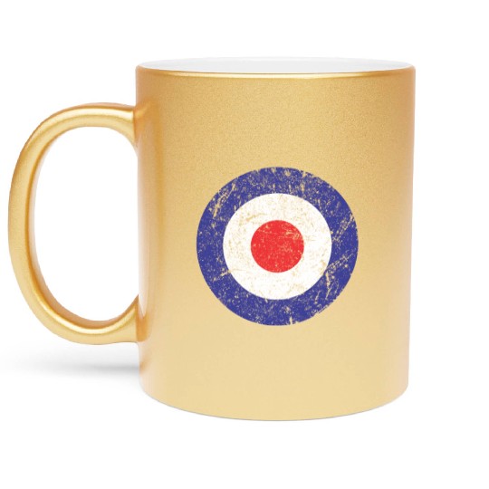 Royal Air Force World War II Spitfire Logo Retro Metallic Mugs