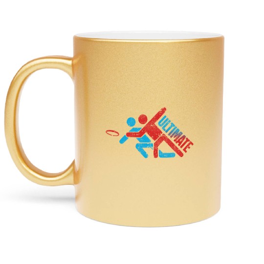 Ultimate Frisbee - Extreme Sports Disc Golf Metallic Mugs