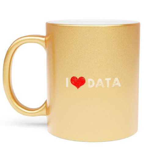 Computer Science Mathematics Data Statistics Metallic Mugs