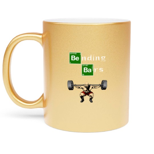 Bending Bars Walter White Gym Motivation Metallic Mugs