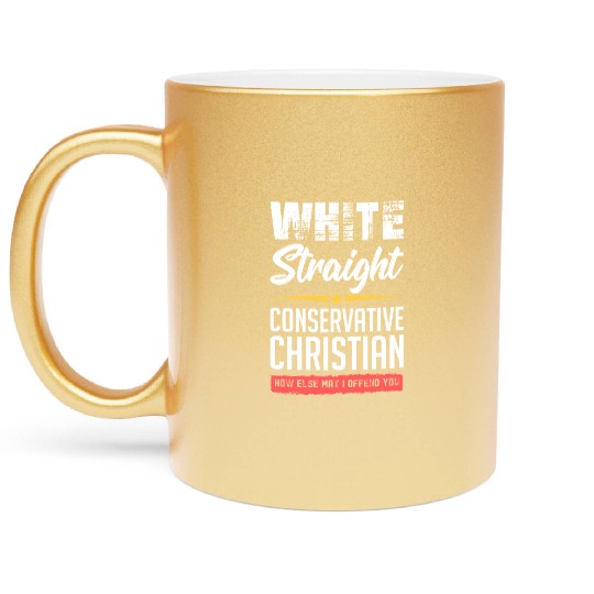 Funny political conservative Christian gift idea Metallic Mugs