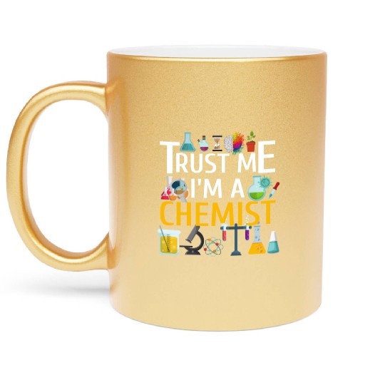Science Chemistry Physics Biology Research Metallic Mugs