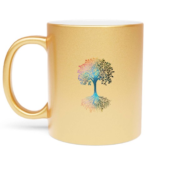 Tree of Life Metallic Mugs