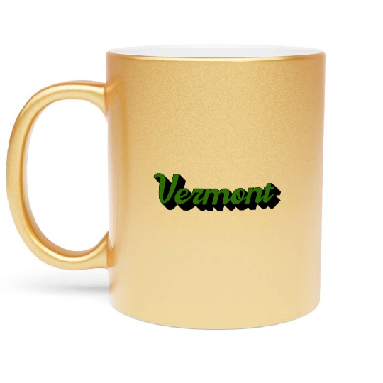 Green Vermont Metallic Mugs
